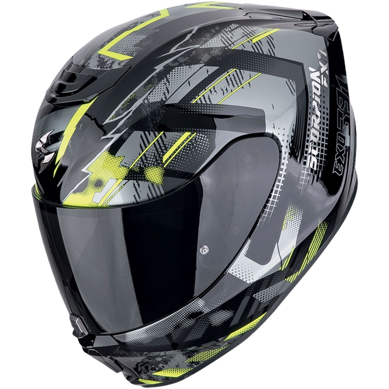 Integrální helma na motorku Scorpion EXO-391 CLUTTER černo-fluo žlutá
