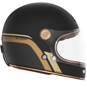 Integrální helma na motorku NOX PREMIUM REVENGE matná černo-zlatá