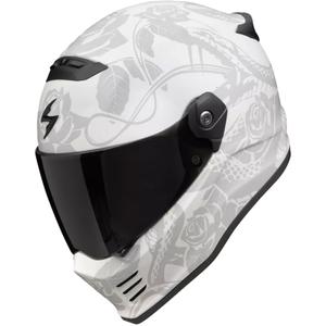 Integrální helma na motorku Scorpion Covert FX Dragon matně šedo-stříbrná