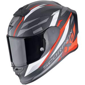 Integrální helma na motorku Scorpion EXO-R1 EVO CARBON AIR RUNNER matná černo-červená
