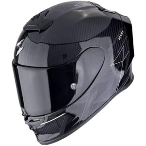 Integrální helma na motorku Scorpion EXO-R1 EVO CARBON AIR CYNERGY černo-bílá