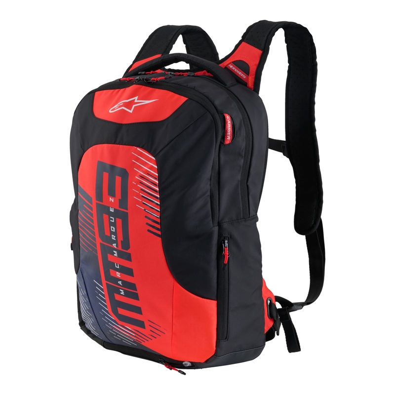 Batoh Alpinestars City Hunter V2 MM93 fluo červeno-modro-černo-bílý