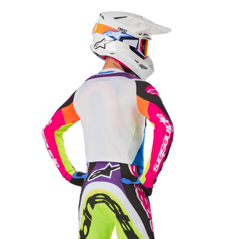 Motokrosový dres Alpinestars Supertech SX limitovaná edice HAY multicolor