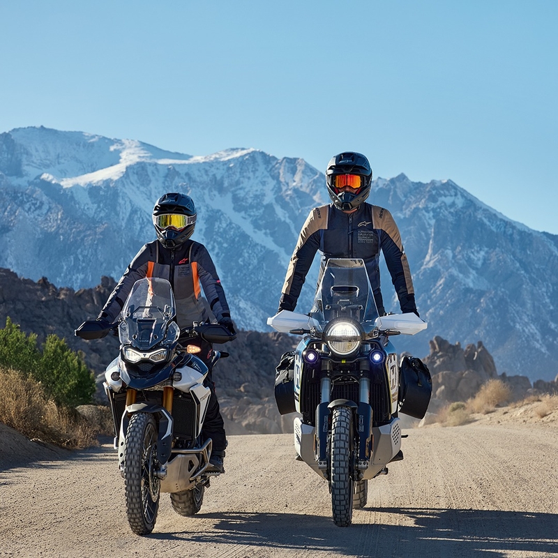 Bunda na motorku Alpinestars ST-2 Air tmavě modro-tmavě khaki-černá