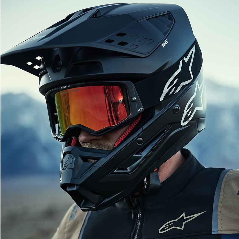 Bunda na motorku Alpinestars ST-2 Air tmavě modro-tmavě khaki-černá