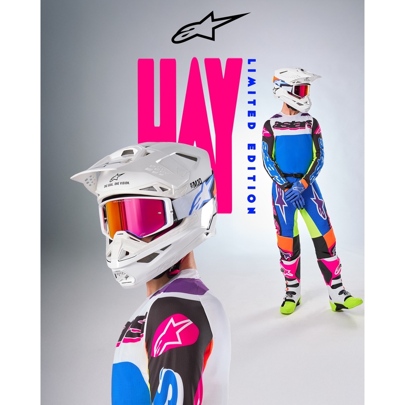 Motokrosové kalhoty Alpinestars SUPERTECH limitovaná edice HAY multicolor