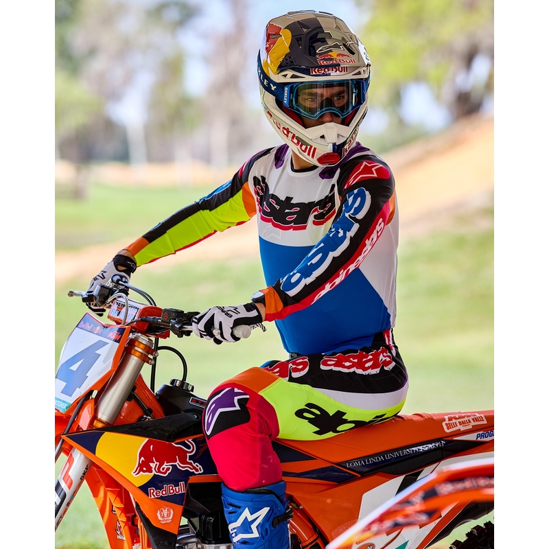 Motokrosové kalhoty Alpinestars SUPERTECH limitovaná edice HAY multicolor