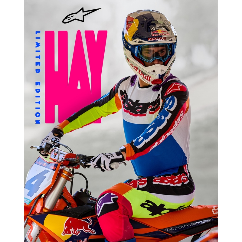 Motokrosové kalhoty Alpinestars SUPERTECH limitovaná edice HAY multicolor