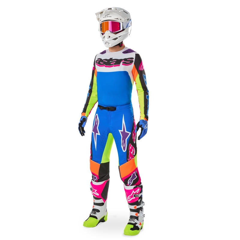Motokrosové kalhoty Alpinestars SUPERTECH limitovaná edice HAY multicolor