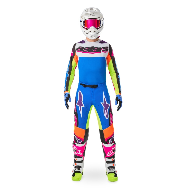 Motokrosové kalhoty Alpinestars SUPERTECH limitovaná edice HAY multicolor
