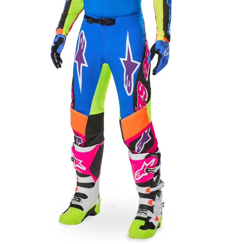 Motokrosové kalhoty Alpinestars SUPERTECH limitovaná edice HAY multicolor