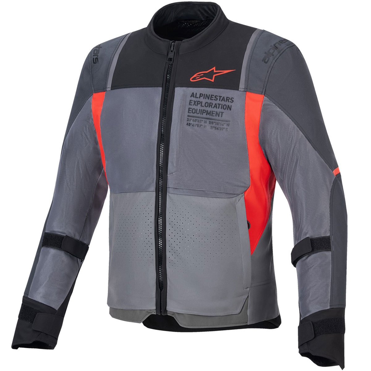 Bunda na motorku Alpinestars ST-2 Air šedo-tmavě šedo-červená Velikost: S