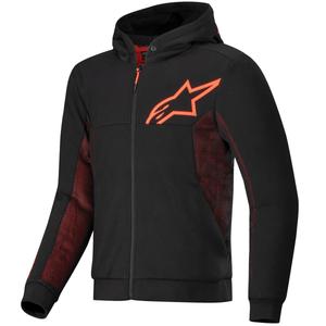 Mikina na motorku Alpinestars Chrome Air Sport černo-červená