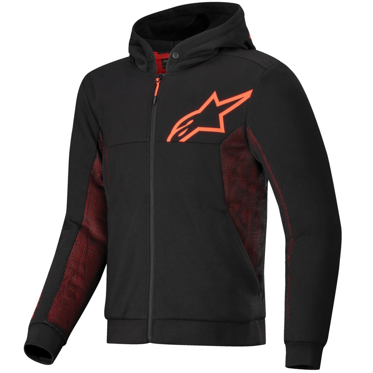 Mikina na motorku Alpinestars Chrome Air Sport černo-červená Velikost: XS