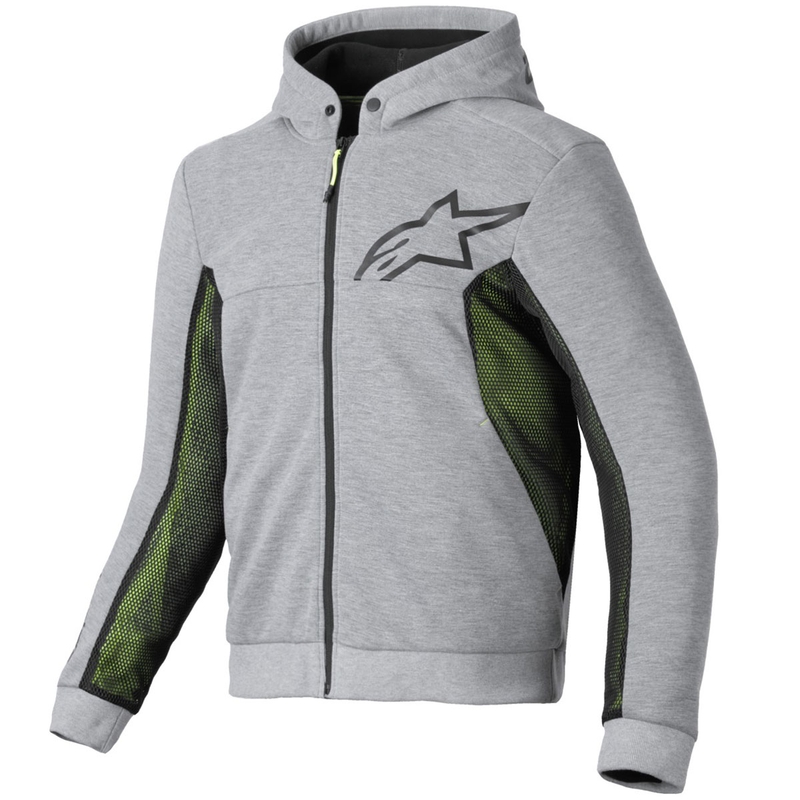 Mikina na motorku Alpinestars Chrome Air Sport šedo-černo-tmavě khaki