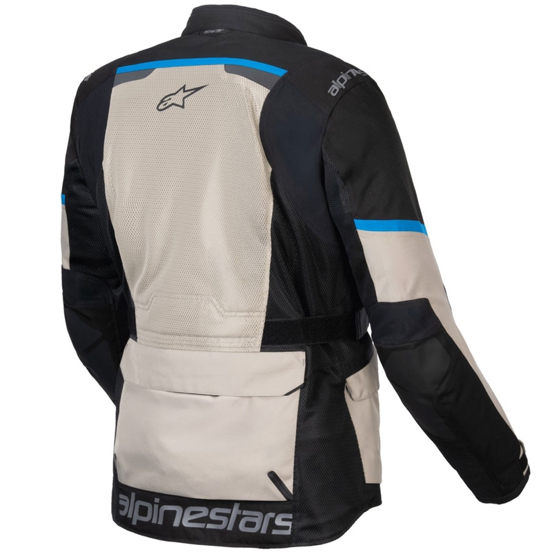 Bunda na motorku Alpinestars Andes Air Drystar černo-šedo zeleno-modrá
