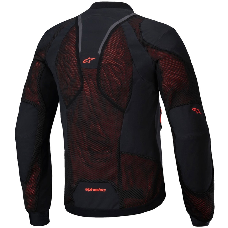 Bunda na motorku Alpinestars TROOP-AIR PRO černo-fluo červená
