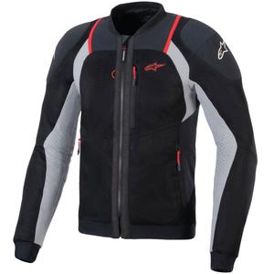 Bunda na motorku Alpinestars TROOP-AIR PRO černo-světle šedo-červená