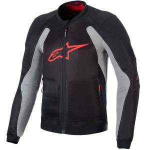 Bunda na motorku Alpinestars TROOP-AIR černo-světle šedo-červená
