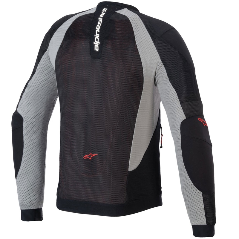 Bunda na motorku Alpinestars TROOP-AIR černo-světle šedo-červená