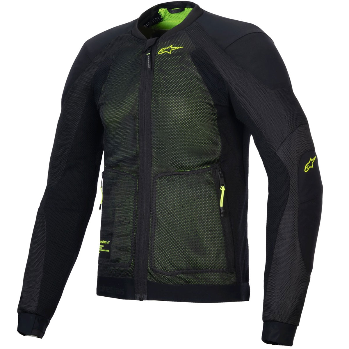 Bunda na motorku Alpinestars TROOP-AIR černo-fluo žlutá Velikost: S