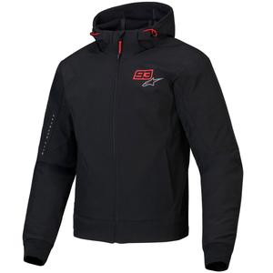 Bunda na motorku Alpinestars RADIUM TECH HOODIE MM93 černo-červeno-šedá