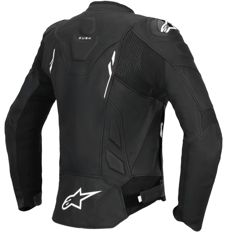 Dámská kožená bunda na motorku Alpinestars Stella Dusk černo-bílá