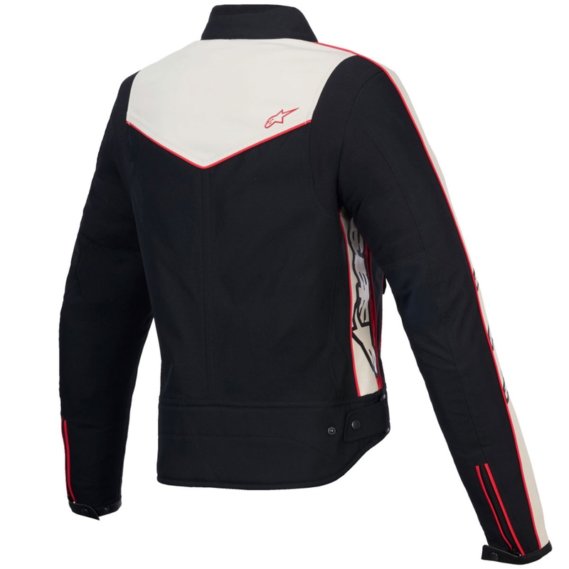 Dámská bunda na motorku Alpinestars Stella T-Dyno Water Resistant černo-béžovo-červená