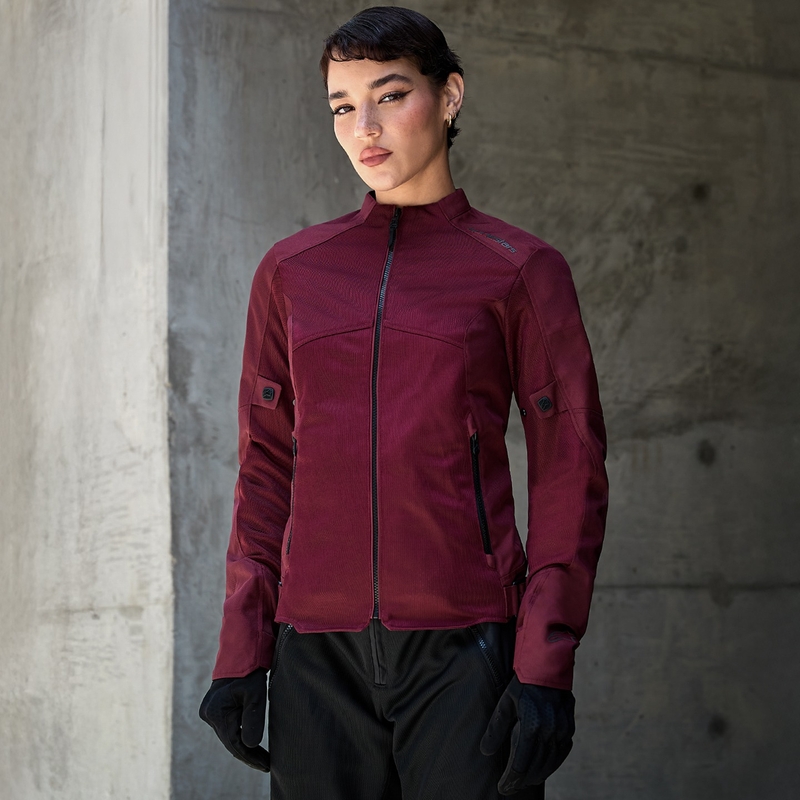 Dámská bunda na motorku Alpinestars STELLA C-1 AIR purpurová
