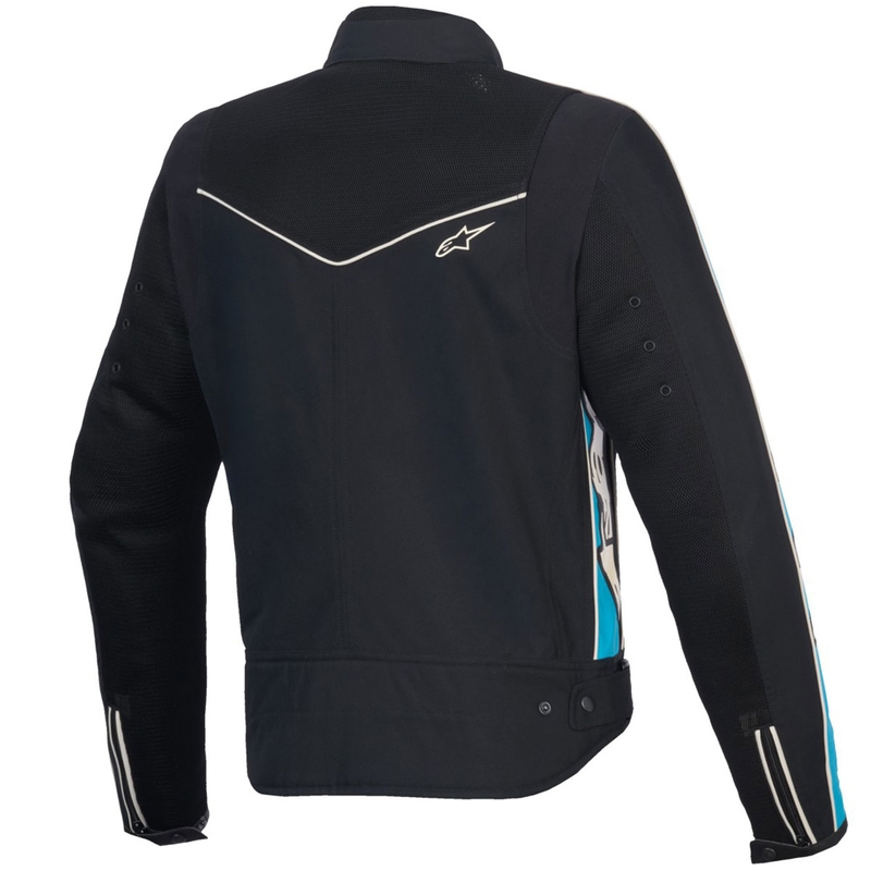 Dámská bunda na motorku Alpinestars STELLA T-DYNO AIR černo-světle modro-béžová