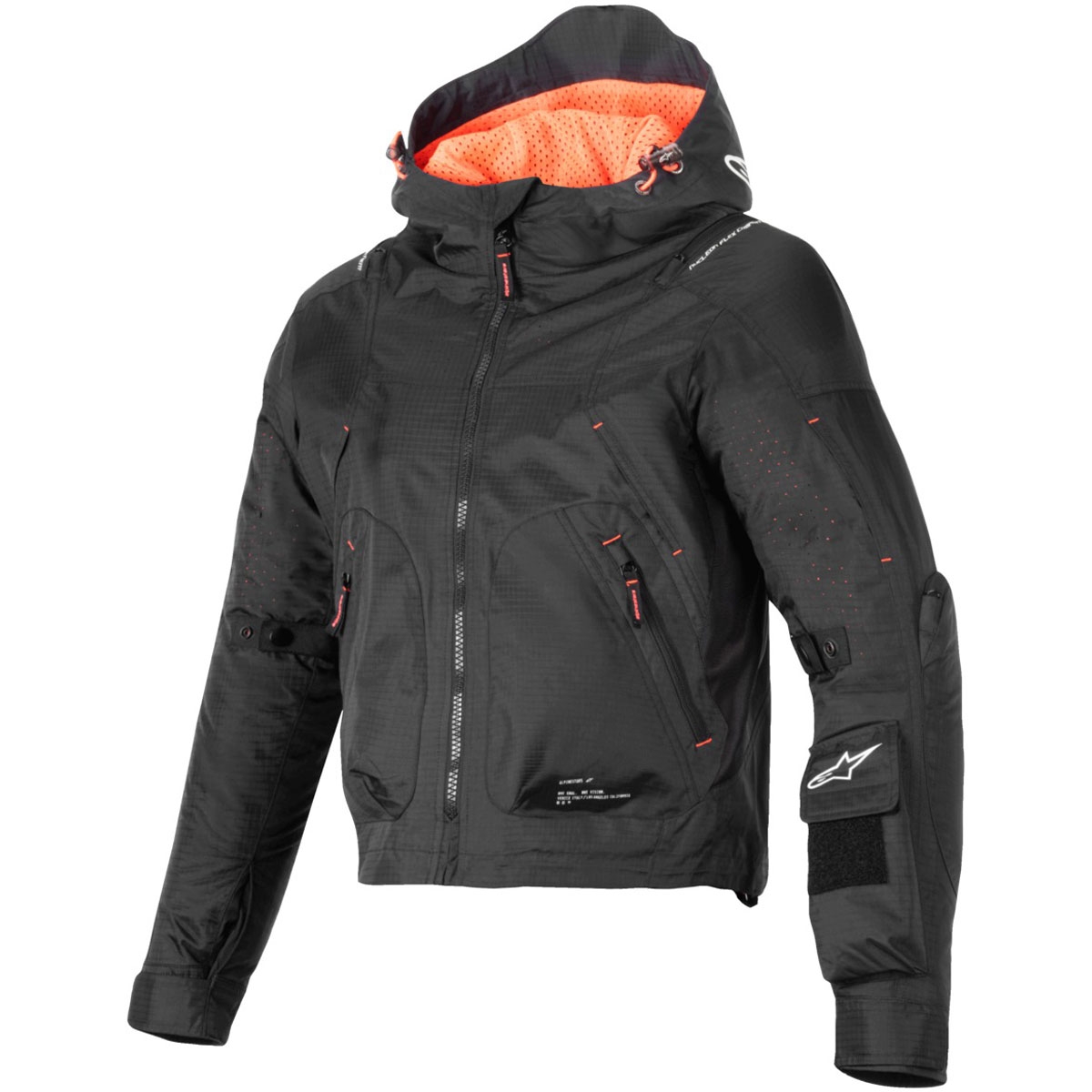 Dámská bunda na motorku Alpinestars MOLLY AIR černo-fluo korálová Velikost: 2XS