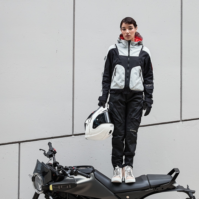 Dámská bunda na motorku Alpinestars MOLLY AIR černo-mandlová
