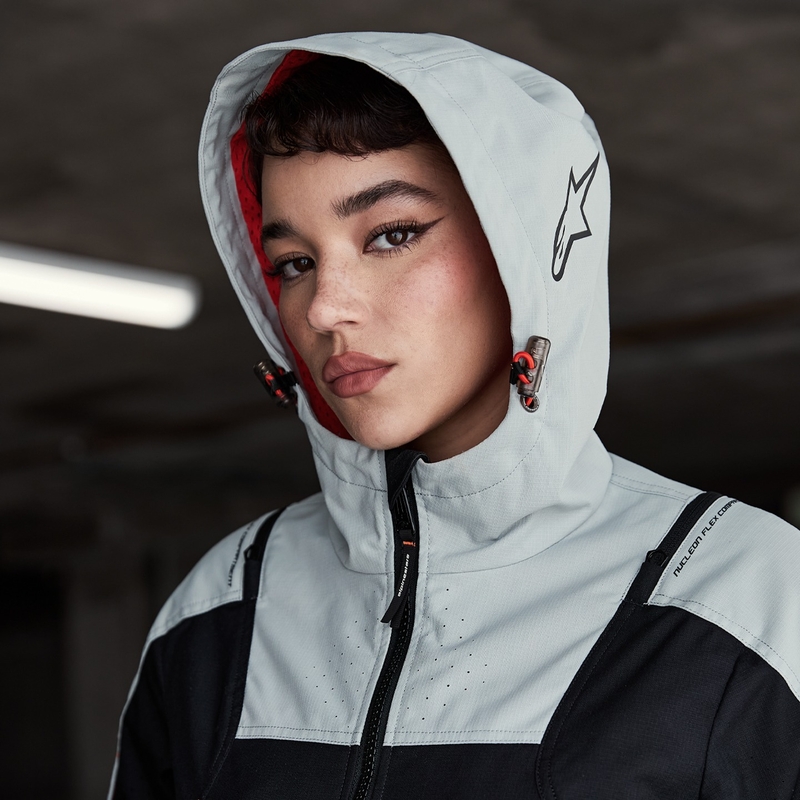 Dámská bunda na motorku Alpinestars MOLLY AIR černo-mandlová