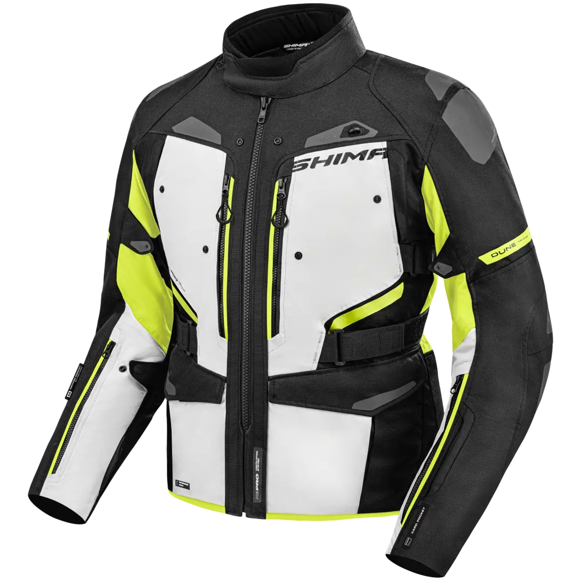 Bunda na motorku Shima Dune fluo žlutá Velikost: XS