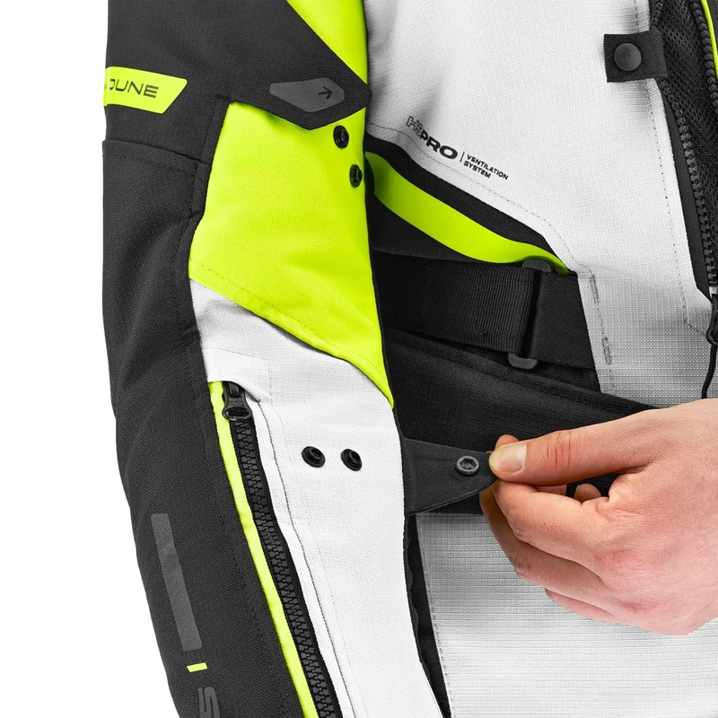 Bunda na motorku Shima Dune fluo žlutá