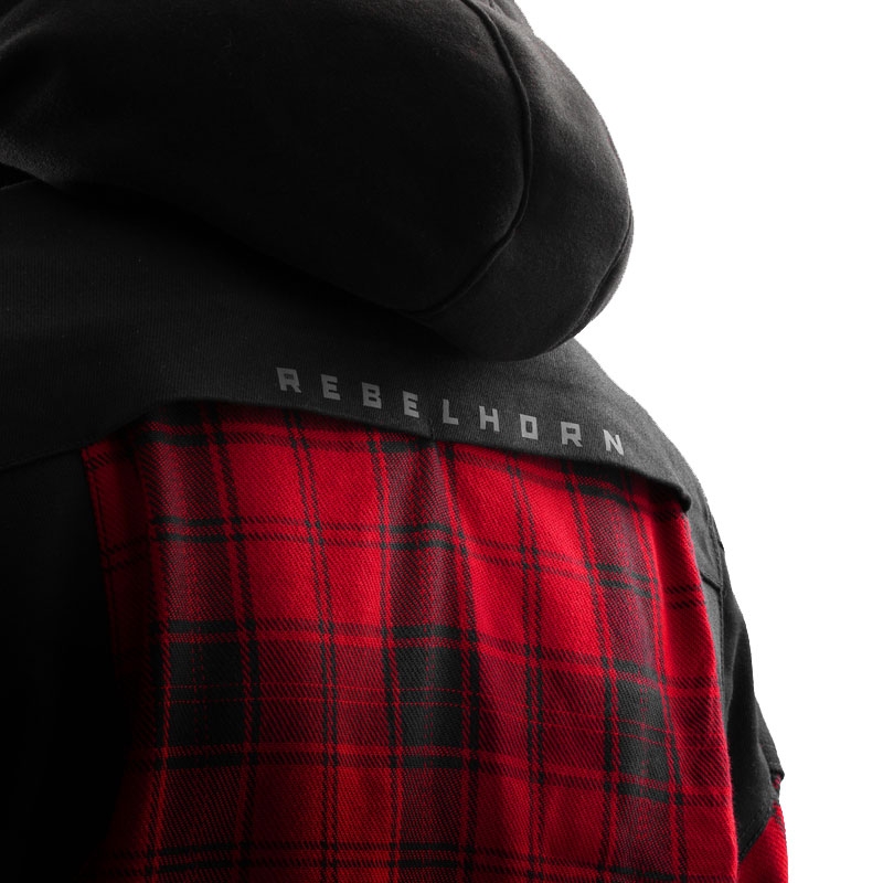 Košile na motorku Rebelhorn Shifter černo-červená