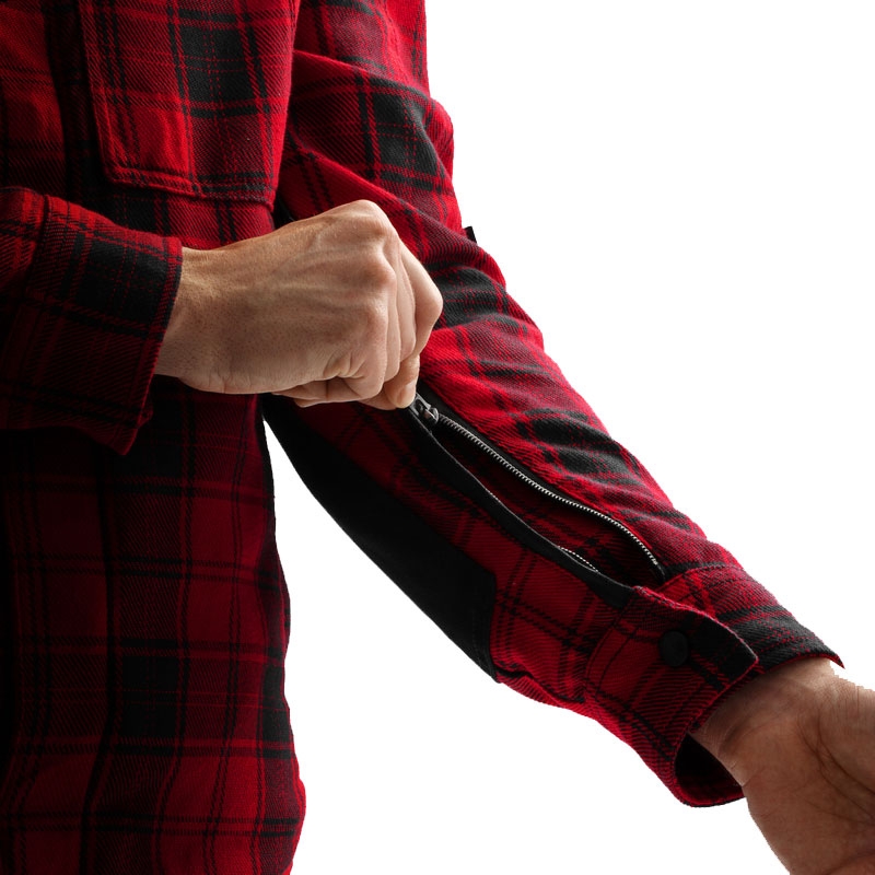 Košile na motorku Rebelhorn Shifter černo-červená