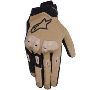 Rukavice na motorku Alpinestars SP X 3 tmavá khaki-pískovo-černá