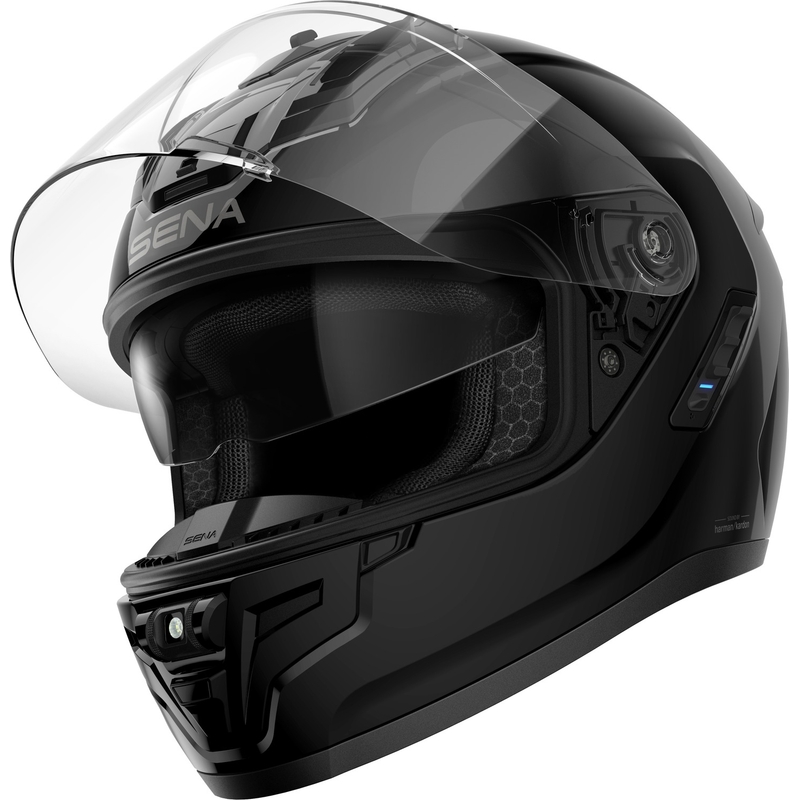 Integrální helma na motorku SENA s headsetem Phantom černá