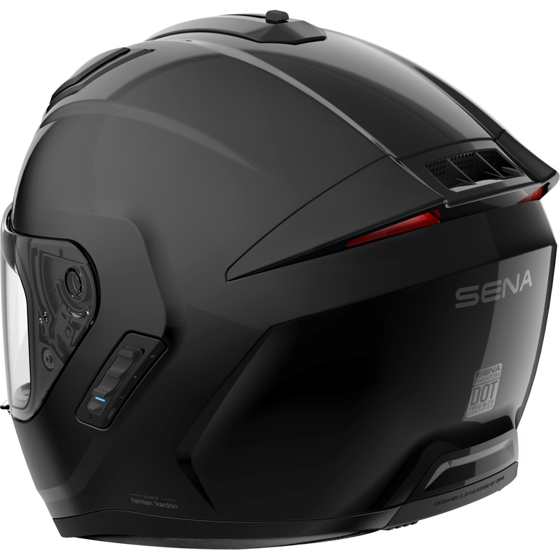 Integrální helma na motorku SENA s headsetem Phantom černá