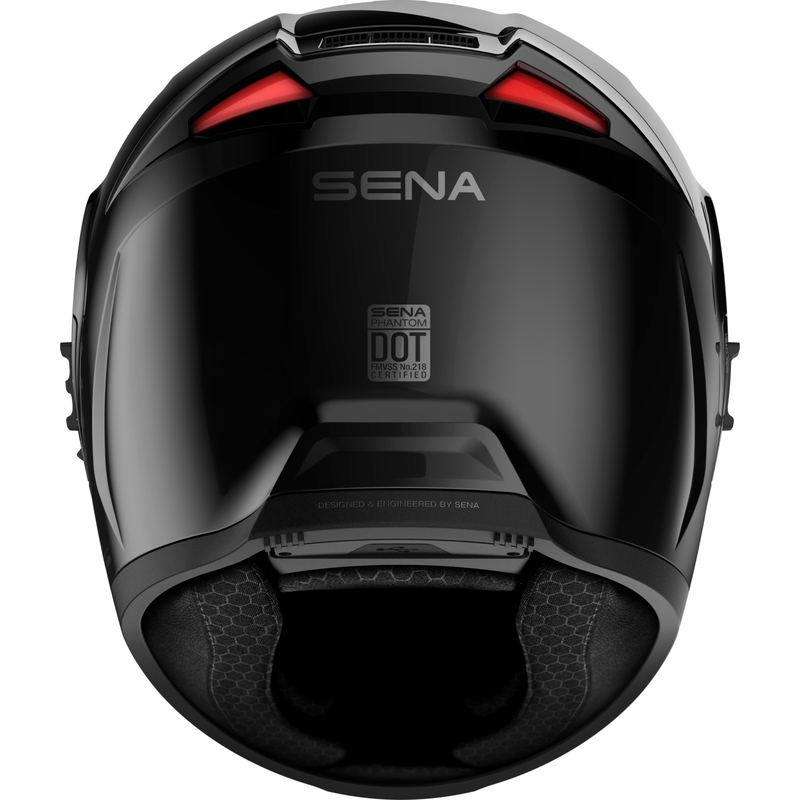Integrální helma na motorku SENA s headsetem Phantom černá