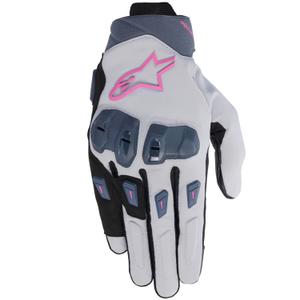 Dámské rukavice na motorku Alpinestars STELLA SP X 3 šedo-tmavě šedo-černo-růžové