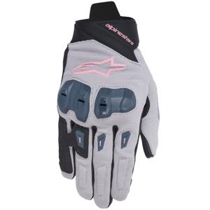 Dámské rukavice na motorku Alpinestars STELLA SP X 1 šedo-černo-tmavě šedo-růžové