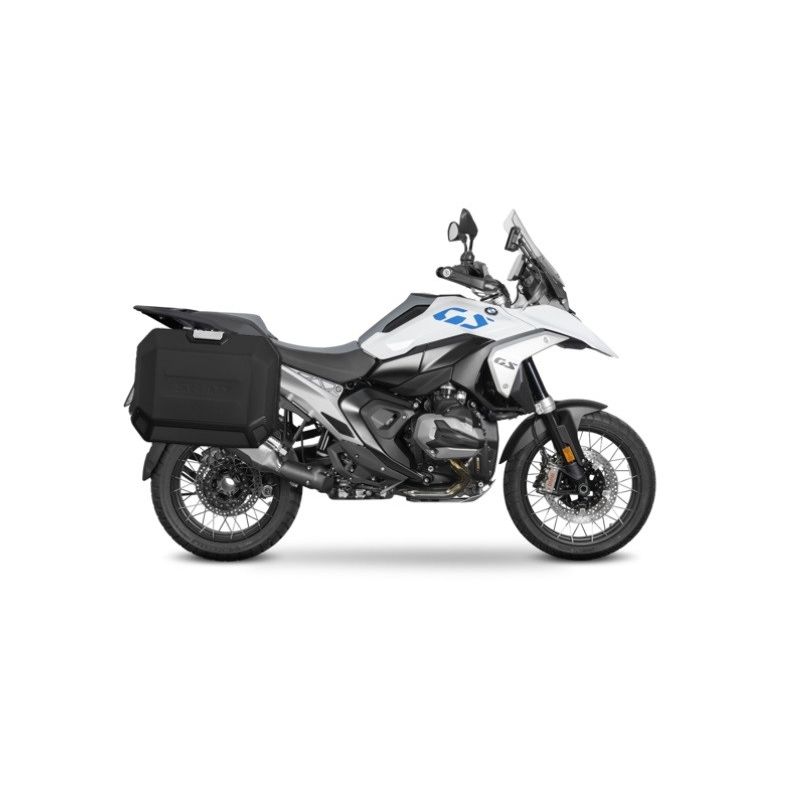Kompletní sada bočních hliníkových kufrů SHAD TERRA 36L/47L, včetně montážní sady SHAD BMW R 1300 GS