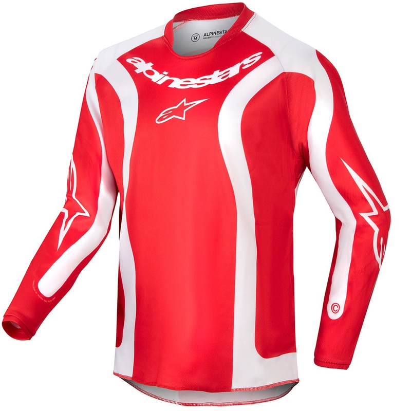 Dětský motokrosový dres Alpinestars Racer Lurv 2024 červeno-bílá