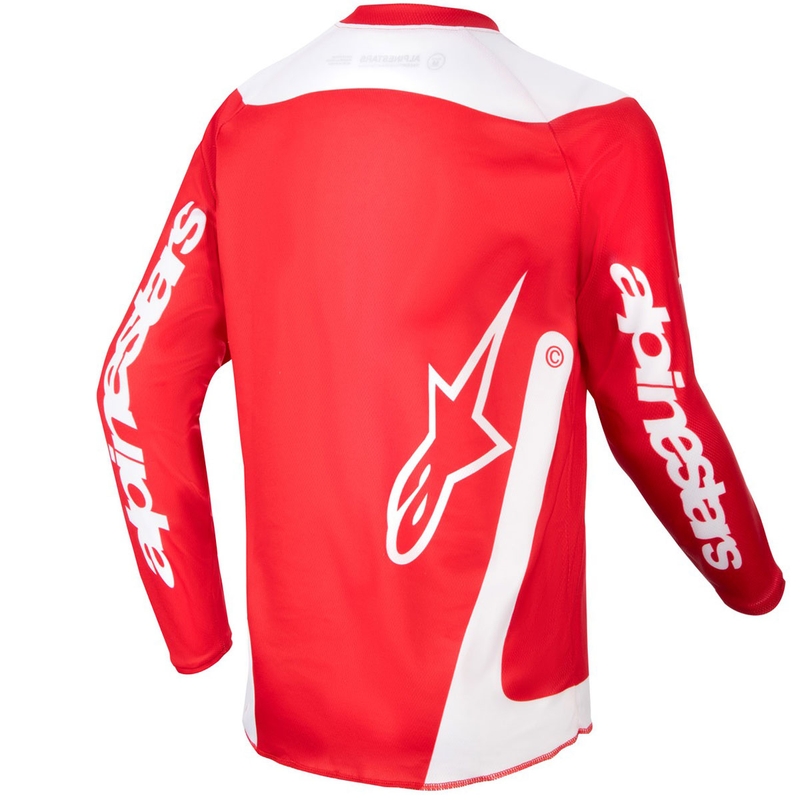 Dětský motokrosový dres Alpinestars Racer Lurv 2024 červeno-bílá