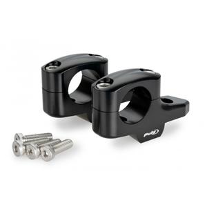 Zvýšení řidítek PUIG PULLBACK 21882N černý height 20mm, d 32mm, back 16mm