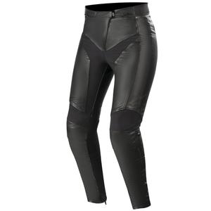 Dámské kožené kalhoty na motorku Alpinestars Stella Vika V2 černé