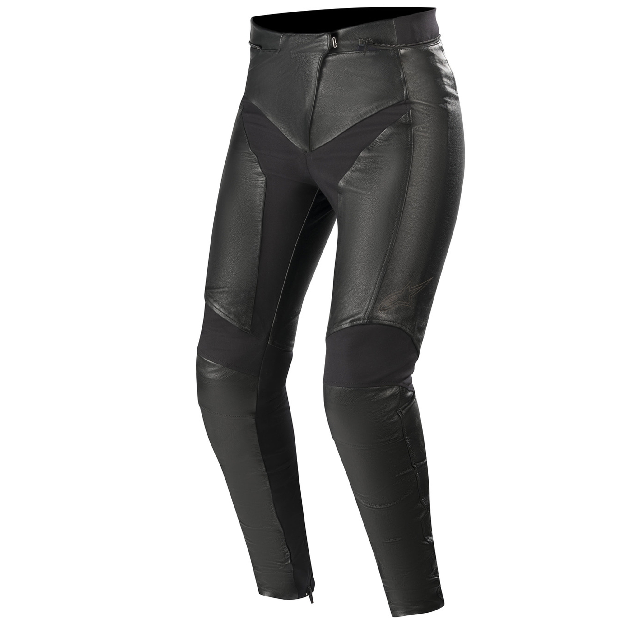 Dámské kožené kalhoty na motorku Alpinestars Stella Vika V2 černé Velikost: 38