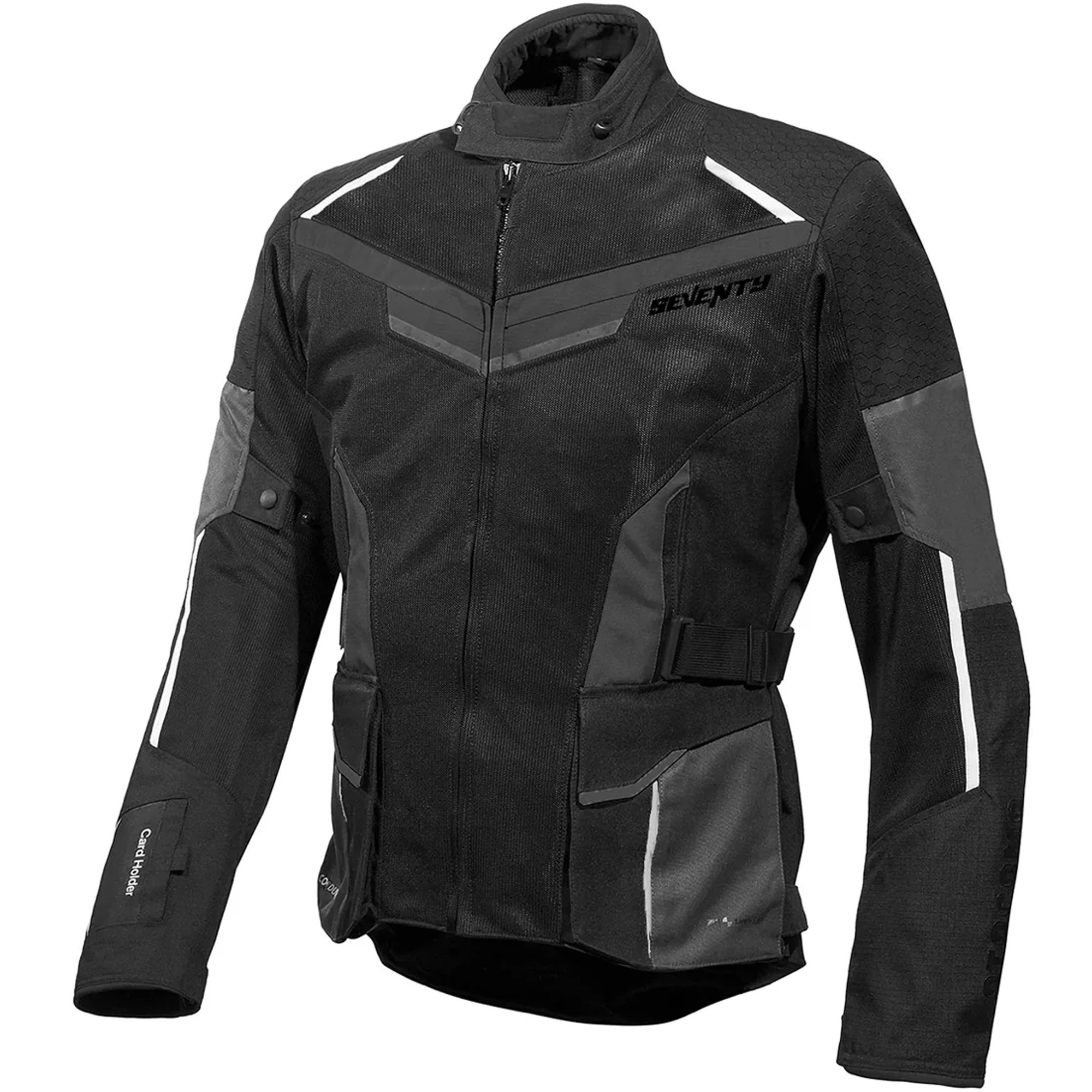 Bunda na motorku Seventy Degrees SD-JT70 Atacama černo-šedo-bílá Velikost: 3XL